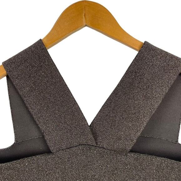 New A.L.C. Ali bronze metallic Knit Crop Top Size Medium Celebrity Style - Picture 10 of 16